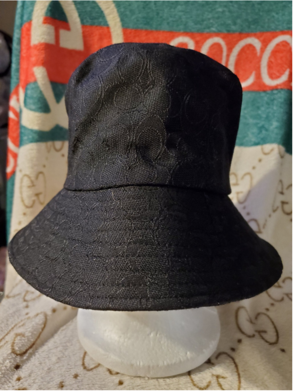 Black Signature Coach Logo Bucket Hat